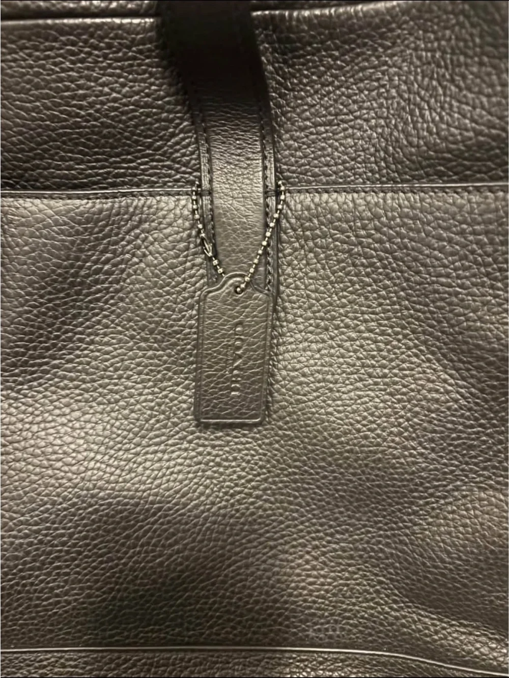 Coach Hamilton Black Pebbled Leather Laptop Briefcase- NEVER USED!